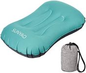 SUNYAO Ultralight Inflatable Camping Pillows - Compressible, Compact, Inflatable, Comfortable, Ergonomic Pillow for Neck & Lumbar Support While Camping, Backpacking，Hiking