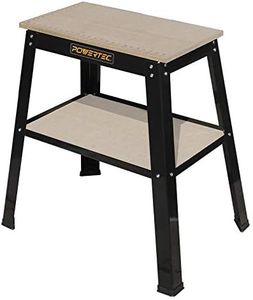 POWERTEC Tool Stand, MDF Split Top Expands to 20"x25", 32" Work Height Power Tool Stand for Drill Press, Belt Sander, Bench Grinder, Band Saw, Scroll saw, and Planer (UT1002)