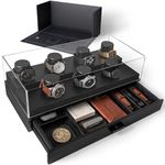 Holme & Hadfield Elevate Your Watch Collection with The Collector – Premium Watch Display Case for 7 Watches – Birthday Gift for Men – Wooden Mens Watch Box & Watch Case – Lifetime Assurance Included