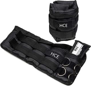 HCE Adjustable Ankle Arm Wrist Weights Set 10kg = 5kg x 2, Pair of 5kg Fully Adjustable Weighted Strap for Hand & Leg - Unisex Weighted Cuffs Best for Walking, Jogging, Gymnastics, CrossFit, Martial Arts, Cardio, Agility Speed Training