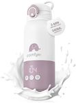 Comfyer BW01 Portable Bottle Warmer on The Go for Baby, Dual Heating Modes for Breast Milk & Water, Fast Heating and Long Battery Life 12000 mAh, 340 ml Capacity, for Car and Plane Travel