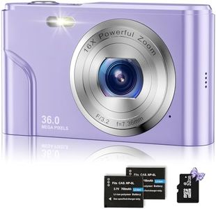 BEVLXNIV Digital Baby Camera For Kids Teen Boys Girls Adults,1080P 48Mp Kids Camera With 32Gb Sd Card,2.4'' Digital Camera With 16X Digital Zoom,Compact Mini Camera Kid Camera For /Student(Purple)