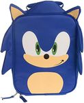 AI ACCESSORY INNOVATIONS Sonic The Hedgehog Insulated Lunch Box, Mini Gaming Cooler with 3D Features and Top Padded Handle