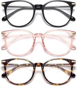 Gaoye Blue Light Blocking Glasses, Retro Round Eyewear Frame Anti Eyestrain Computer Glasses for Women Men