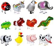 LEMESO 12Pcs Animal Walking Balloon