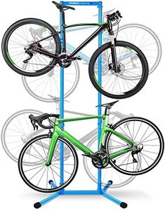 4 Bike Rack Garage(Max 240lb), Freestanding Bike Storage Rack with Adjustable Arm Design, Drill-free, Vertical Bicycle floor Stand for Indoor Storage, Suitable for Any Bike Styles