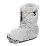 Bedroom Athletics Women's - Marilyn - Classic Faux Fur Slipper Boot - Trace Grey - UK 3/4