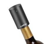 Ludkim Electric Wine Stopper, Mini Automatic Wine Saver Vacuum Pump for Keepping Wine Fresh, Rechargable Wine Sealer and Preserver for Wine Bottles