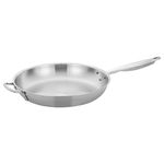 WINCO TGFP-14 Tri-Ply Frying Pan, Silver