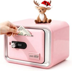 Lefree Piggy Banks for Kids, Money Safe Box Kids Toys for Boys Girls, Money Savings Box Toys Mini ATM Coin Bank for Children Best Birthday Xmas Gifts Cash Coin Can for Kid 8-12 Year Old