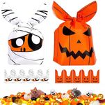 Ninonly 100pcs Halloween Treat Bags