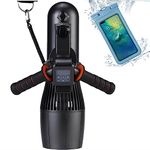 10km/h Underwater Scooter 500W RC Sup Motor 10-Speed Switch, 40M Depth Swimming Pool Sea Scooter for Jet Surfboard, 30M Waterproof Bag