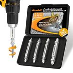 Alden 8440P Grabit Pro Broken Bolt and Damaged Screw Extractor 4 Piece Kit