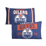 NHL Set of 2 Pillowcases EXPRESSIONS (20”x30”) for Kids and Hockey Sports Fans, Breathable and Super Soft, Perfectly Fits a Standard Size Pillow for Sleeping (Official NHL Product)