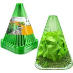 Fshow Garden Cloches,20 Pack Reusable Plant Bell Cover,Bell Jar Cloches for Protection Against Sun, Frost, Snails Etc.