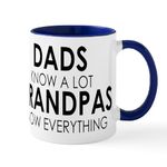 CafePress DADS Know A LOT Grandpas Know Everything Mugs 11 oz (325 ml) Ceramic Coffee Mug