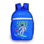 HYDER Kids 20L Astronaut Cartoon Printed Best Stylish Lightweight Spacious Waterproof Casual/Picnic/Tuition/School Bag/Backpack for Children Boys And Girls (Royal Blue)