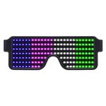 NYRWANA LED Glasses For Party, Light Glasses For Party, LED Glow Glasses, Glow Glasses For Party, USB Rechargeable, Glasses for Concerts & Nightclubs - RGB Color