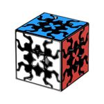 Cubelelo Drift Gear 3x3 Tiled Black Puzzle - Unique Gear Mechanism Speedcube for Enthusiasts & Beginners | Durable, Smooth-Turning, and Visually Striking 3x3 Magic Cube