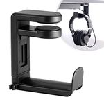 Desire2 Headphone Stand, 360 Degree Swivel Springed Desk Clamp Headphones Hanger Hook, Adjustable Gaming Headphones Headset Holder for Momentum, Solo3, Studio3, QuietComfort Headphones and more, Black