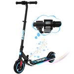 RCB Electric Scooter for Kids, 150W Motor - Max 9.3mph - Bluetooth Speaker - Colorful LED Lights - Foldable - LED Display,Kids E Scooter for Age 6-12