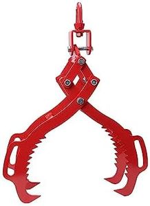 MegaChoice 32 inch Log Lifting Tongs, 4 Claw Hook, Heavy Duty Felled Timber Claw Hook Logging Grabber