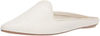 Dolce Vita Women's Grant Point Toe Mules, Off White Sliced Leather, 6