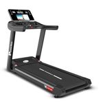PowerMax Fitness TAC-450 (6HP) Motorized Auto Incline Treadmill for Home Gym Cardio Machine, Max User 160kg, Top Speed-22kmph, Running deck 1450x545mm, Preset Programs, Speaker, Bluetooth, LED Display