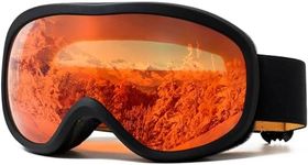 AVV OTG Ski Goggles for Men Women With Anti-Fog Dual Layer lens, UV400 Snow Goggle for Snowboarding Snowmobiling Skating