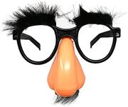 Skeleteen Glasses with Nose - Funny Old Man Glasses - 1 Piece