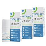 Thealoz Duo Eye Drops - Rapid & Long-Lasting Relief for Dry, Tired & Sore Eyes | Gentle, Preservative-Free Formula | Suitable for Contact Lens Wearers | Pack of 3 x 10ml (900 Drops)