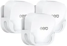 QUIDDITY eero 7 Wall Mount Bracket – Compatible with eero WiFi 7 Mesh Router and Extender, Space-Saving Holder for eero 7 WiFi Extender with Cable Management – White (3 Pack)