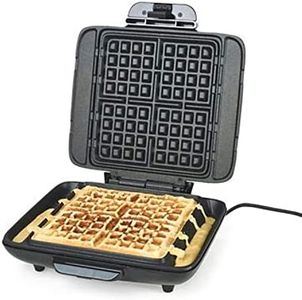 Lakeland No Mess Electric Waffle Maker – Makes 4 Waffles At Once Ready In 3 Minutes