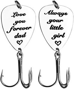 for Dad Papa Father Wedding Gift for Father from Daughter Dad Fish Lure Hook Fishing Hook Gift Fisherman Gift Dad from Daughter Christmas Birthday Gift for Daddy Dad