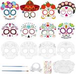 Landifor 24pcs Halloween Masks Skul