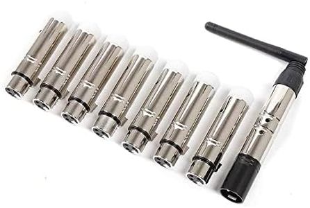 DMX sans fil Contrôleurs DMX, Lot de 8 DMX controleur, Controleur DJ 7 x 2,4 G Récepteur Émetteur Contrôleur pour éclairage de scène DJ, DMX512, 2,4 G ISM (Modèles à fiche, pas de piles)
