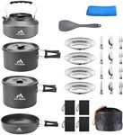 THTYBROS 27pcs Camping Cookware Mes