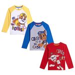 Nickelodeon Paw Patrol Marshall Rubble Chase Toddler Boys 3 Pack Graphic T-Shirts Multicolored 3T