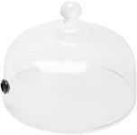 Glass Smoking Cloche Dome Cover Glass Food Cover for Infuser Smoker Smoking Infusion Plates Bowls and Glasses