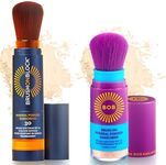 BOB Kids & Brush On Block SPF 30 Mineral Powder Sunscreen 2-Pack Bundle – Fragrance-Free Kids Formula + Translucent New Formula with Niacinamide, Hyaluronic Acid & Vitamin C, Broad Spectrum, Water Res