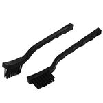 sourcing map Plastic Handle PCB Circuit Board Cleaning Anti Static Brush 2pcs Black