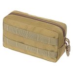 TRIWONDER Tactical Admin Molle Pouch EDC Pouch EMT Utility Bag Military Belt Pouch Molle Pouches for Hiking Hunting (Khaki)