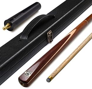 AONETIGER Snooker Cue 3/4 Jointed Handmade Pool Cue Ash Shaft Billiard Cue 3 Piece 57" 18oz Tip 10mm with Extension Accessories Hard Case/Bag Options to Choose