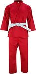 JAGUAR PRO GEAR Regular Lightweight Karate Gi Uniforms With Belt Kids Adults Unisex - Belt Incdlued