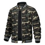 TACVASEN Men Camo Windbreaker Lightweight Jackets Men Winter Varsity Camo Jackets Men Mens Spring Jackets Lightweight Track Jacket