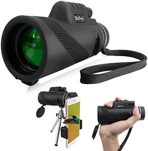 NewDoar Telescope,40X60 High Power Monocular Waterproof BAK4 Prism FMC Monocular with Smartphone Holder &Tripod for Bird Watching Hunting Camping Hiking(Black)