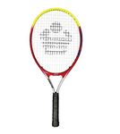 Cosco 23 Tennis Racket Junior Size, Aluminium Racket (23 Inches) ¾ Cover, Color May Vary (Material: Alloy Steel)