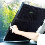 Car Window Shade,Car Window Shades for Baby,Automatic Retractable Rear Car Shade Visor With Suction Cups Sunshade,Car Blinds Fits Most Vehicles,Rear Windshield Sun Shade (70×140cm/27.6×55in)
