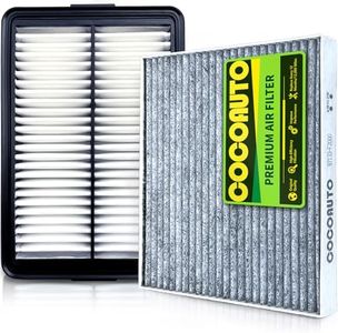 COCOAUTO Cabin Engine Air Filter Kit for Elantra (2017-2020), Forte (2020-2024), Elantra GT (2018-2020), Replace OE 97133F2000 28113F2000