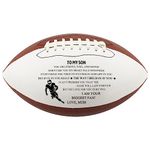 Engraved Footballs for Son from Mom - Indoor/Outdoor Football with Pump & Carrying Bag, Leather American 9” Football - Birthday Anniversary Christmas Graduation Best Gifts for Son